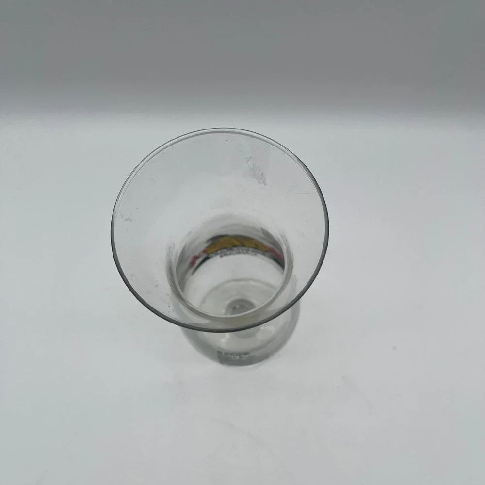 Hard Rock Cafe Cancun Hurricane Glass Souvenir Barware Drink Recipe Logo Clear